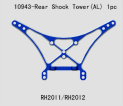 VRX Racing 1/10 Bullet Aluminum Rear Shock Tower-10943