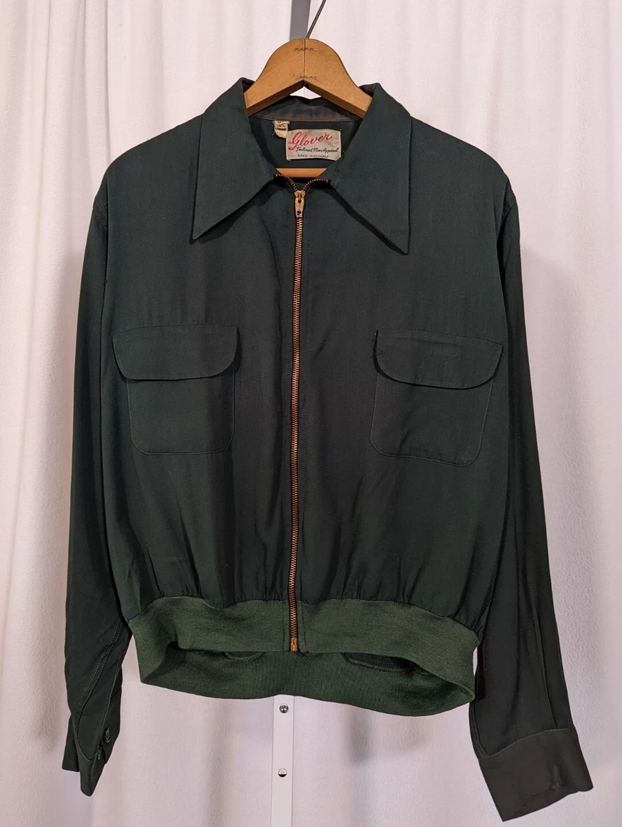 Gabardine Original 1940s Vintage Outerwear Coats & Jackets for Men