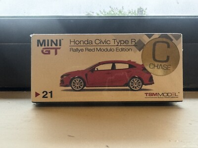 Mini GT 1/64 #21 Honda Civic Type R (FK8) Rallye Red Modulo Edition Chase
