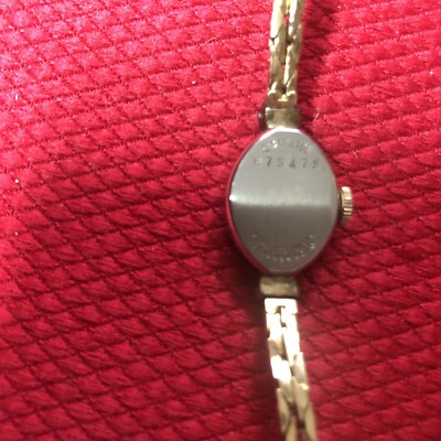 Vintage Hamilton Watch Ladies Wristwatch Gold Filled 875479 Working Hamilton Ladies Wrist Watch 875479 10K RGP Bezel Gold Band  main image 3