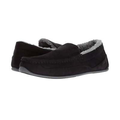 Deer Stags Spun Slipperooz Indoor Outdoor Moccasin Black  display picture 2