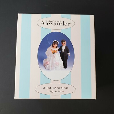 Madame Alexander Just Married 4'' Resin Doll VTG 2001 Numbered Ed. Cake Topper