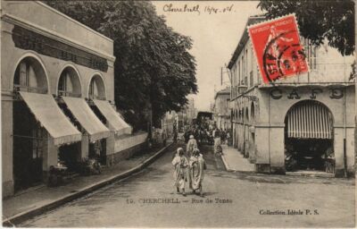 CPA AK ALGERIA CHERCHELL Rue de Tenes (1144996)