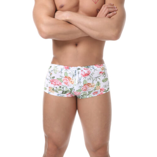 Men Swimwear Trunks Boxers Swimming Beachwear Board Shorts Bathing Drawstring - Picture 10 of 33