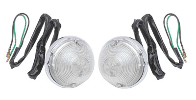 OER Clear Lens Park Lamp Assembly Set For 1955-1957 Chevy Pickup Truck