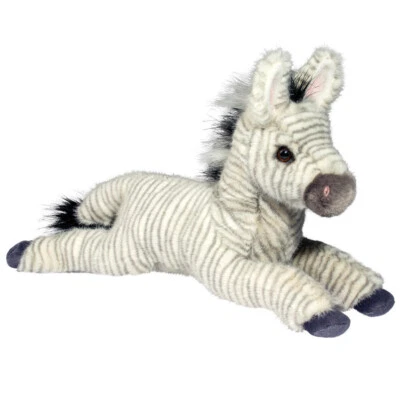 DOUGLAS CUDDLE TOYS Plüsch Zebra "Zelda" Kuscheltier Stofftier Plüschtier liegend 47 cm groß