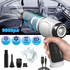 9000Pa Aspiradora De Mano Para Casa 120W Auto Carro Inalambrica Limpieza Carros