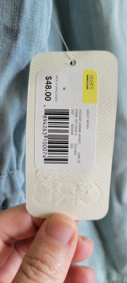 Chaqueta con Capucha Ligera para Mujer Denim Lyocell Talla M Canyon River Azul Nueva Etiqueta Foto 3 de 4