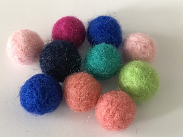 felt wool balls