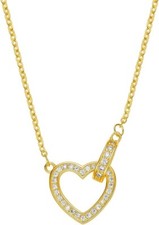 Necklace For Women - 14K Gold Heart 18-20" New in Box  Sealed 