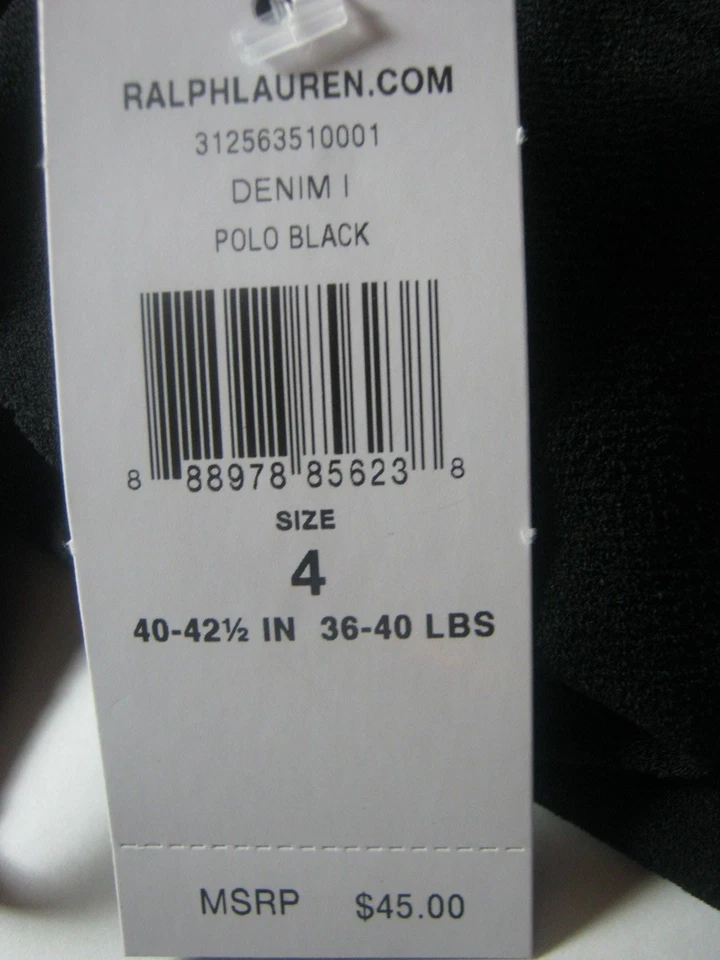 Girls Polo Ralph Lauren Denim Dress Black Size 4 - Image 4 of 4