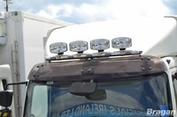 DachträGer + LED + LED Spots FüR Mercedes Atego Lkw Frontlampe Aus Edelstahl