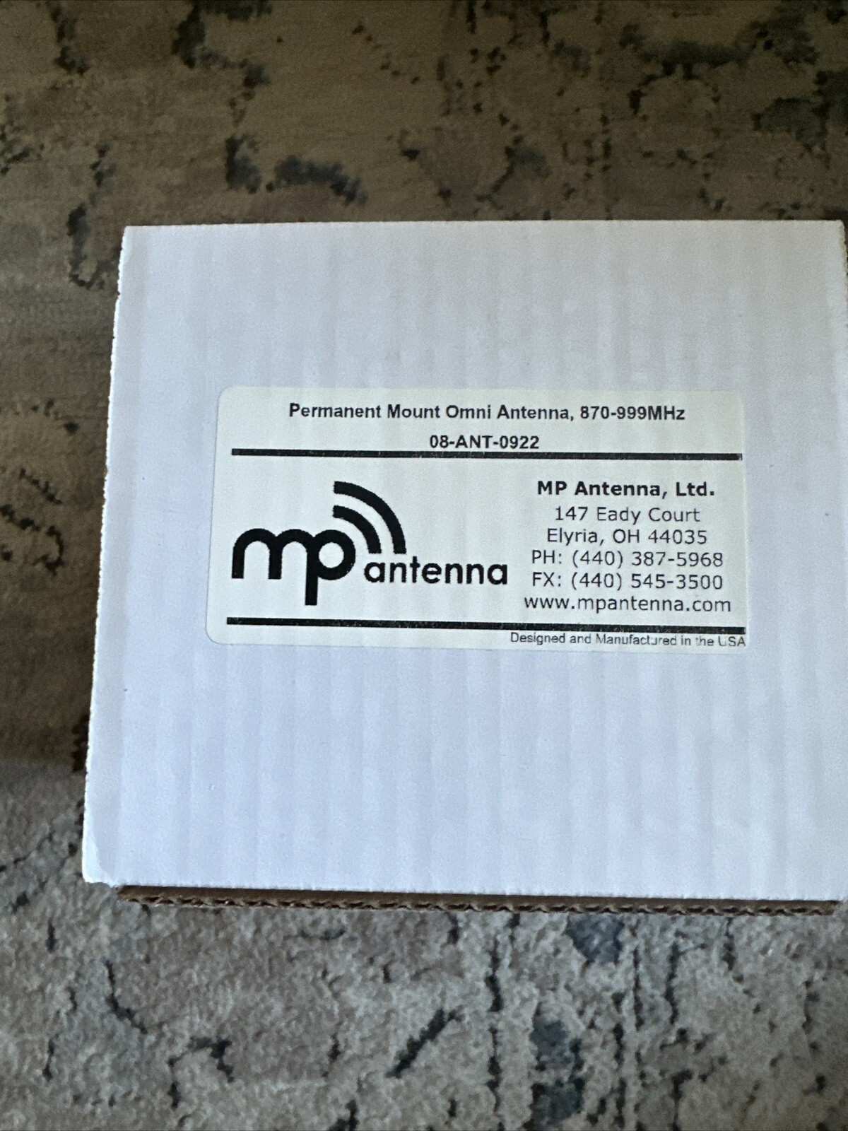 MP ANTENNA CAT NO: 08-ANT-0922 OMNI ANTENNA 870MHz - 999MHz