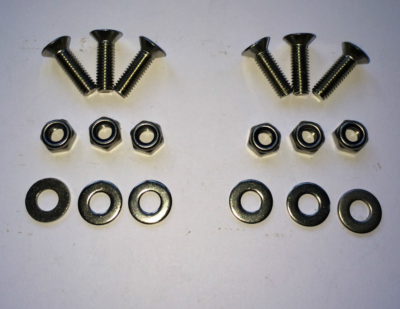 Top Fisso Toilette Coperchio Set Cerniera Espansione Bullone 8mm Argento Acciaio - Foto 7