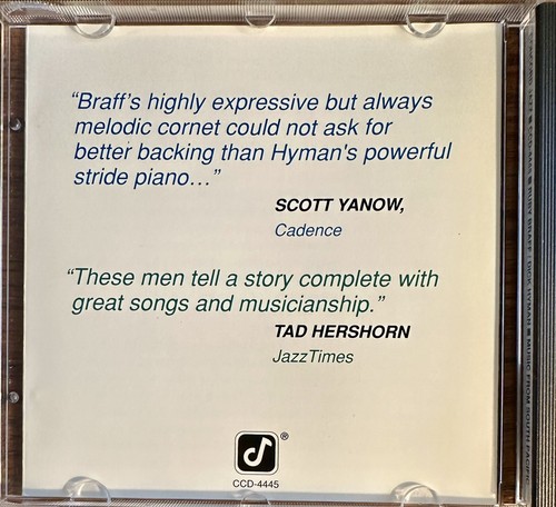Ruby Braff And Dick Hyman: Younger Than Swingtime: Music From South Pacific Cd - Foto 5 di 5