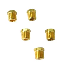 Brass Hex Bushing 5/8"(Thread)  Male NPT to 3/8 (Thread) Female NPT  (Pack of 5)