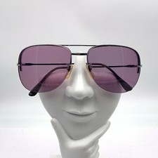 Vintage Lamy Charles Silver Metal Pilot Sunglasses France FRAMES ONLY