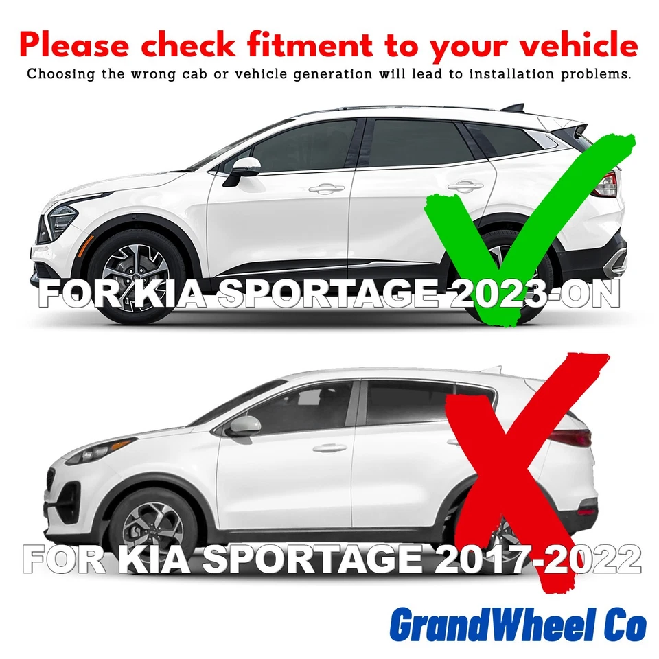 Protectores de lluvia viseras de ventilación pantalla para Kia Sportage 2023-2025 Foto 3 de 4