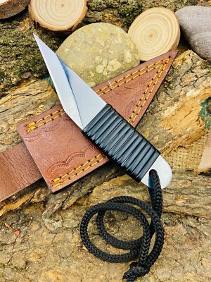 Custom Made kiridashi knife - High Carbon Steel Blade W leather sheath 2888
