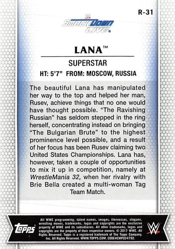 Lana ( Women's Wrestling ) 3-Card Lot - Picture 6 of 6