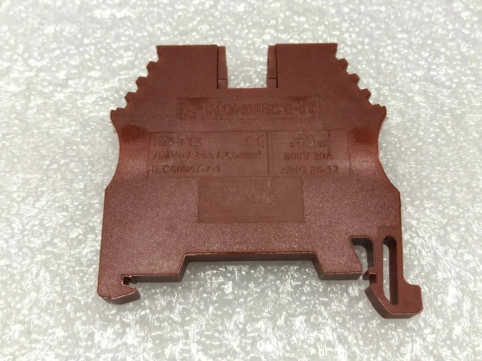 DIN Rail Power Distribution Terminal Block Kit KN-T12 KONNECT-IT OHIO SELLER - Image 2 of 4