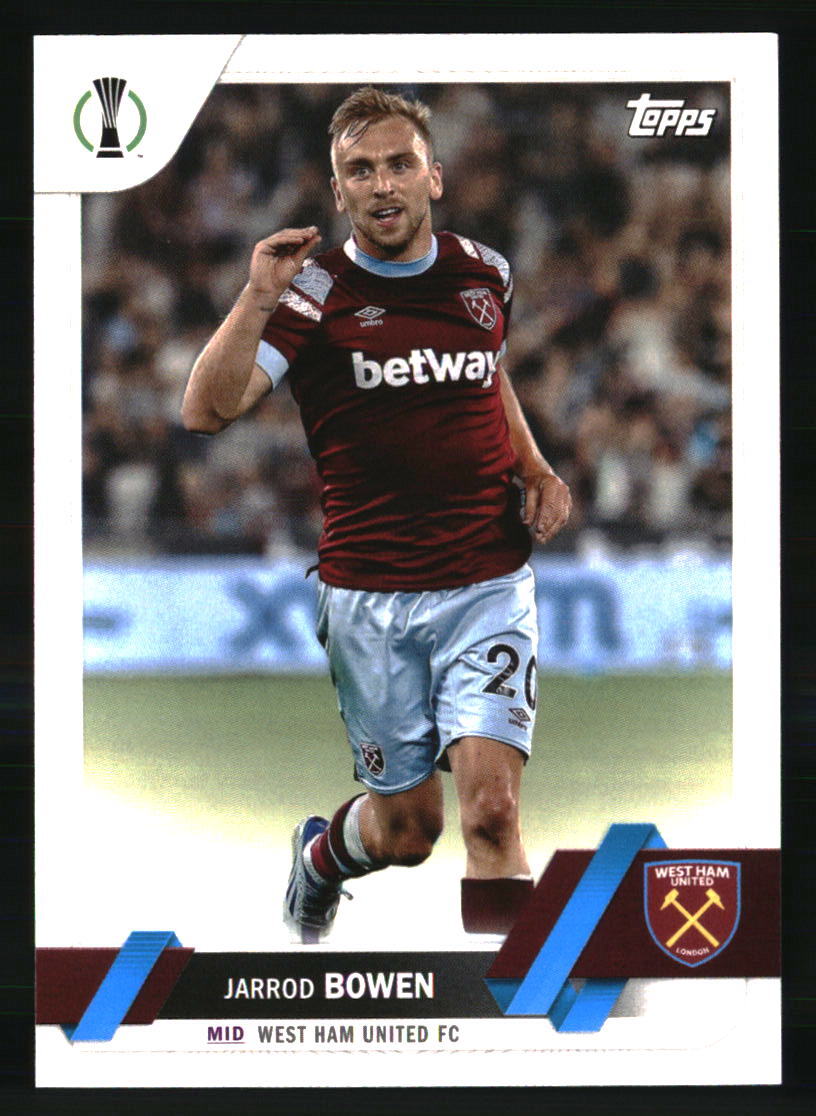 Jarrod Bowen 2022-23 Topps UEFA Club Competitions #123 SOCCER Card