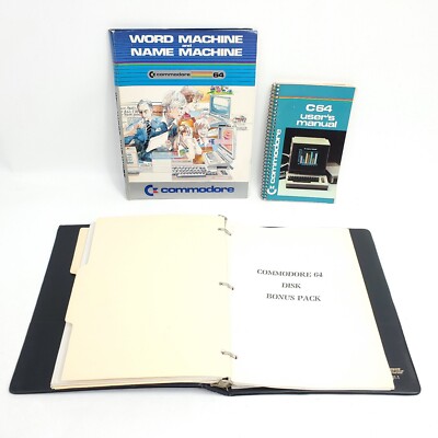 Vintage Commodore C64 User Manual 1980's Computer 1984 Bundle Computing Guide