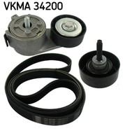 Keilrippenriemensatz SKF Vkma 34200 FüR Ford MAX Mondeo Galaxy BA7 WA6 2 4 Tdci