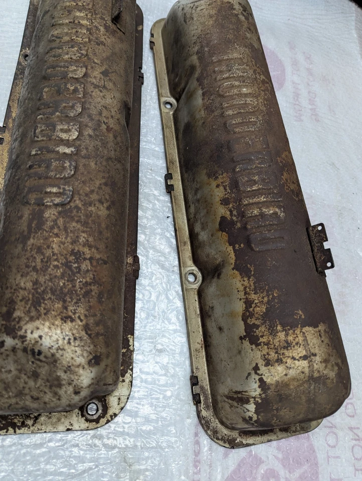 1961-64 "Thunderbird" Valve Covers FE 390 406 427 428 Ford Steel Cover  - Image 3 of 4