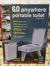 CLEANWASTE PORTABLE TOILET W/SAMPLE KIT OUTDOOR CAMPING TENT BRAND NEW IN BOX