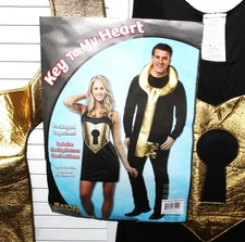 Couples Costume Key To My Heart Lock & Key-2 costumes Adult Sz OSFM 4-10 NIB-NEW