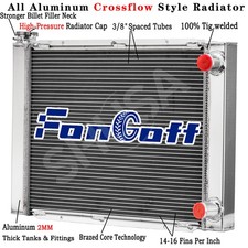 Universal 19x26 3row Radiator For Double Pass Chevy Sbc 350 Crossflow Style Us