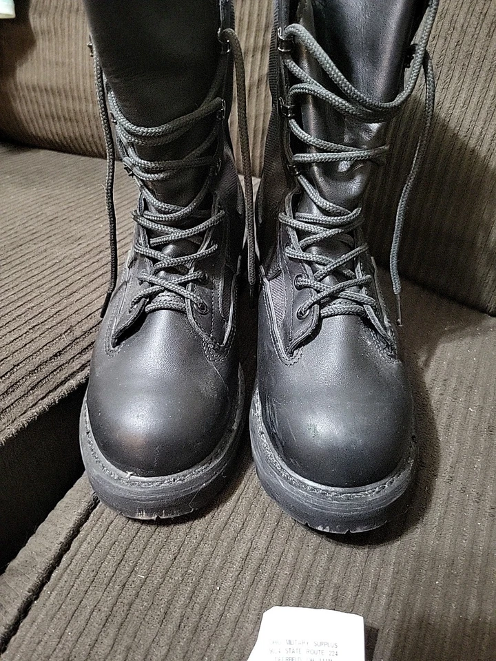 Bates E02184 mens Paratrooper Black Uniform Tactical Boots SZ 6.5 - Image 4 of 4