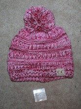 C.C. Exclusives Girls' Pink Stocking Hat w/ PomPom - perfect