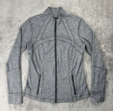 Lululemon Define Jacket Heathered Gray Luon Full Zip Size 12 W4AWCS