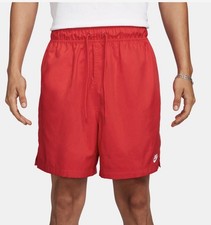 Nike Men's Club Flow Orange Woven Comfy Running Fitness Hiking Shorts Sz L NWT