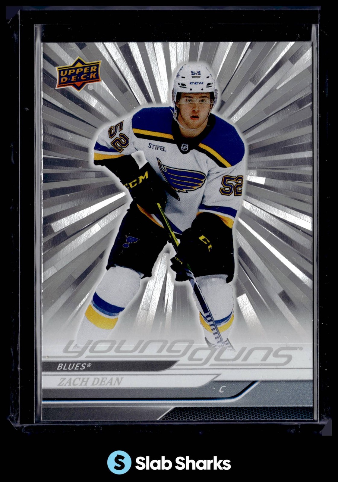 2024 UPPER DECK #213 ZACH DEAN OUTBURST SILVER YOUNG GUNS RC ROOKIE