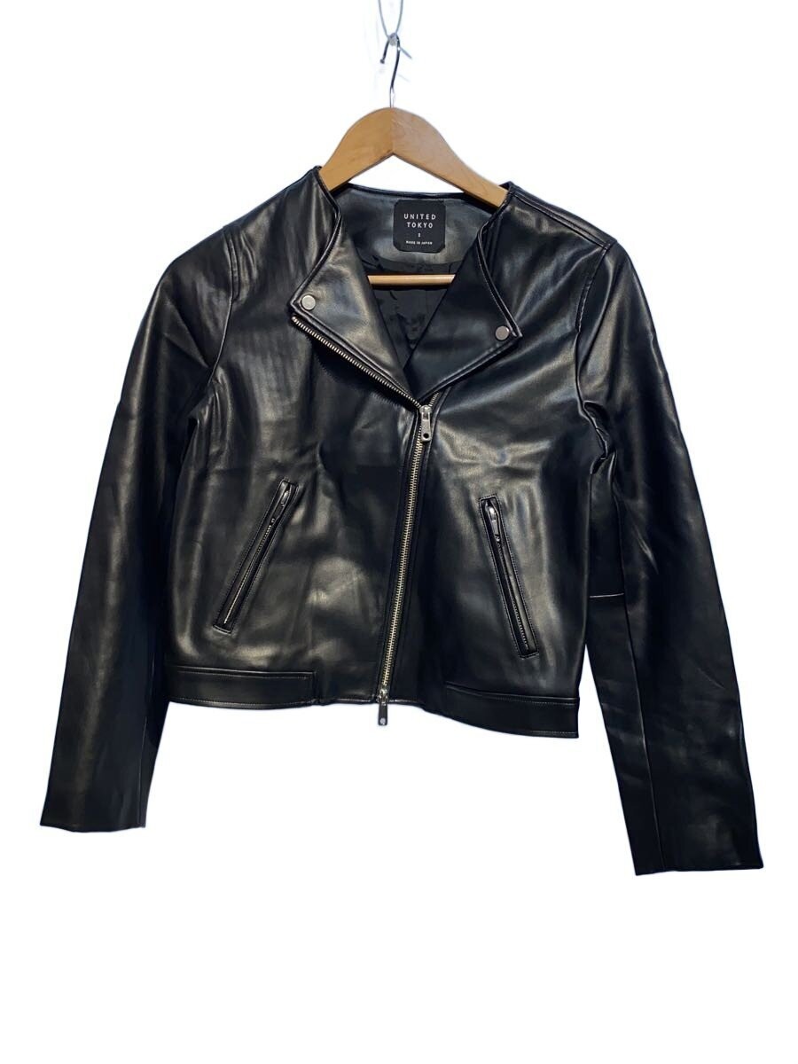 United Tokyo Double Riders Jacket/2/ Leather/Blk 10701