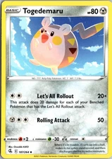Togedemaru Uncommon SWSH08: Fusion Strike 187/264 NM
