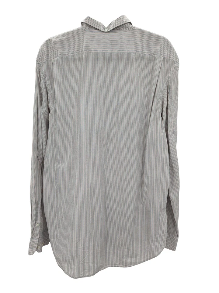 Marc By Marc Jacobs 条纹纽扣衬衫男式 XL 码永恒办公室中性色 — 第 2/4 张图片