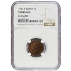1909-S Indian Head Cent Key Date NGC VF Details Cleaned