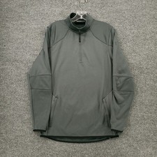 Under Armour Jacket Mens S Small Gray Coldgear Reactor Loose 1/4 Zip Pullover