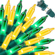 St. Patrick'S Day Mini String Lights, Super-Bright Extendable Green and Yellow C