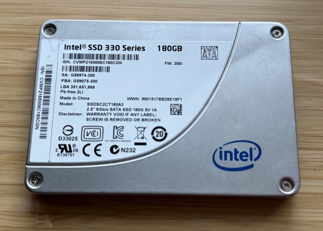 Intel Internal Hard Disk Drives 180 GB for sale | eBay