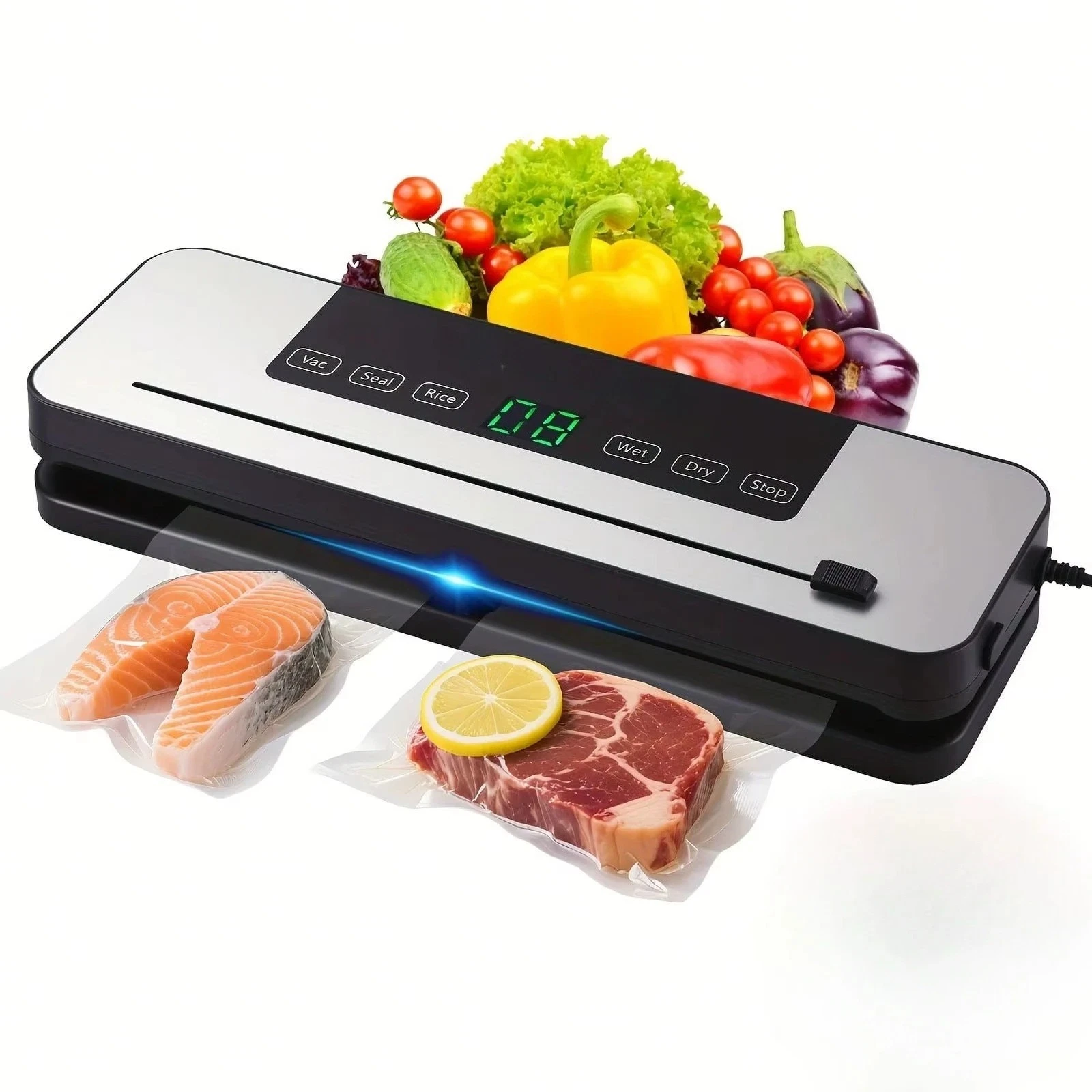 Vacuum Food Sealer Machine Automatic Food Storage System with Vacuum Bags