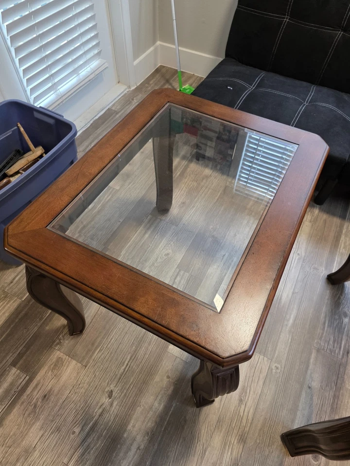 Juego de 2 mesas auxiliares de salón Foto 3 de 3