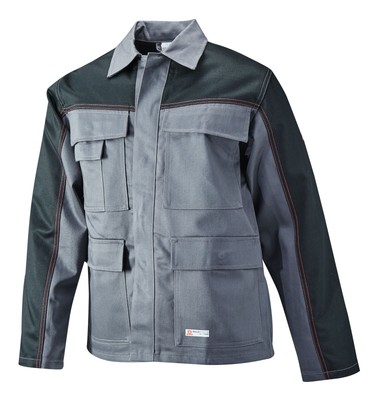 Planam Schweißerjacke Weld Shield, Größe 58, grau/schwarz - 5510058