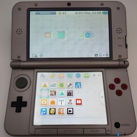 Nintendo 3DS XL Retro Silver NES Edition, No Manual No AR Cards, Tested, Working