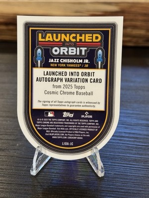 2025 Topps Cosmic Chrome Jazz Chisholm Jr Launched into Orbit