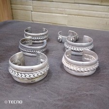 Sterling Silver Ring Lot of 6 Unique Designs Various Sizes 925 
